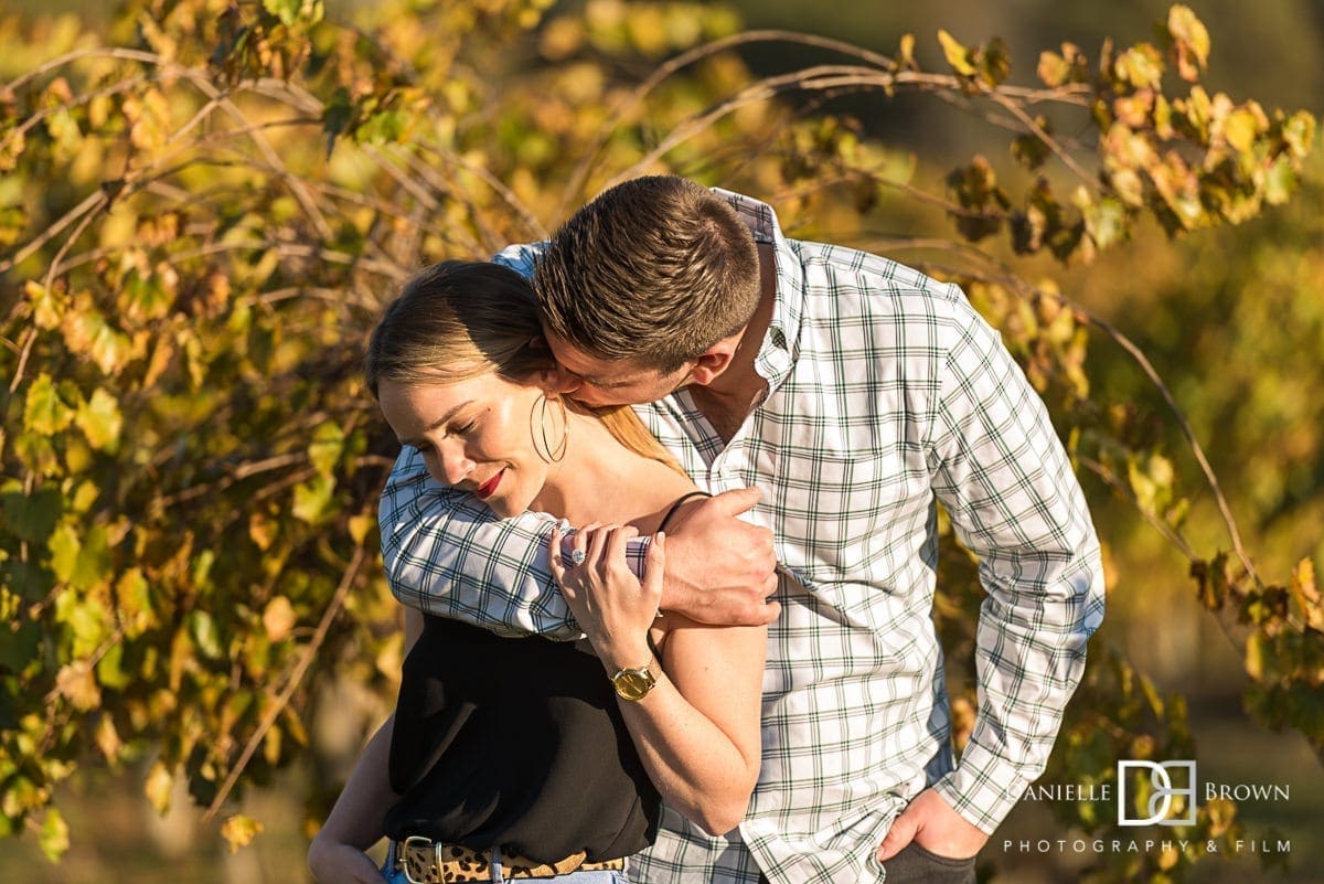 vineyard engagement photos chateau elan