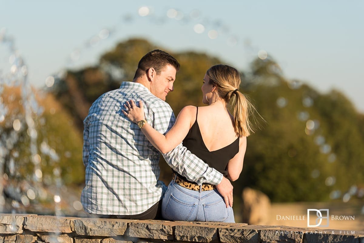 vineyard engagement photos chateau elan