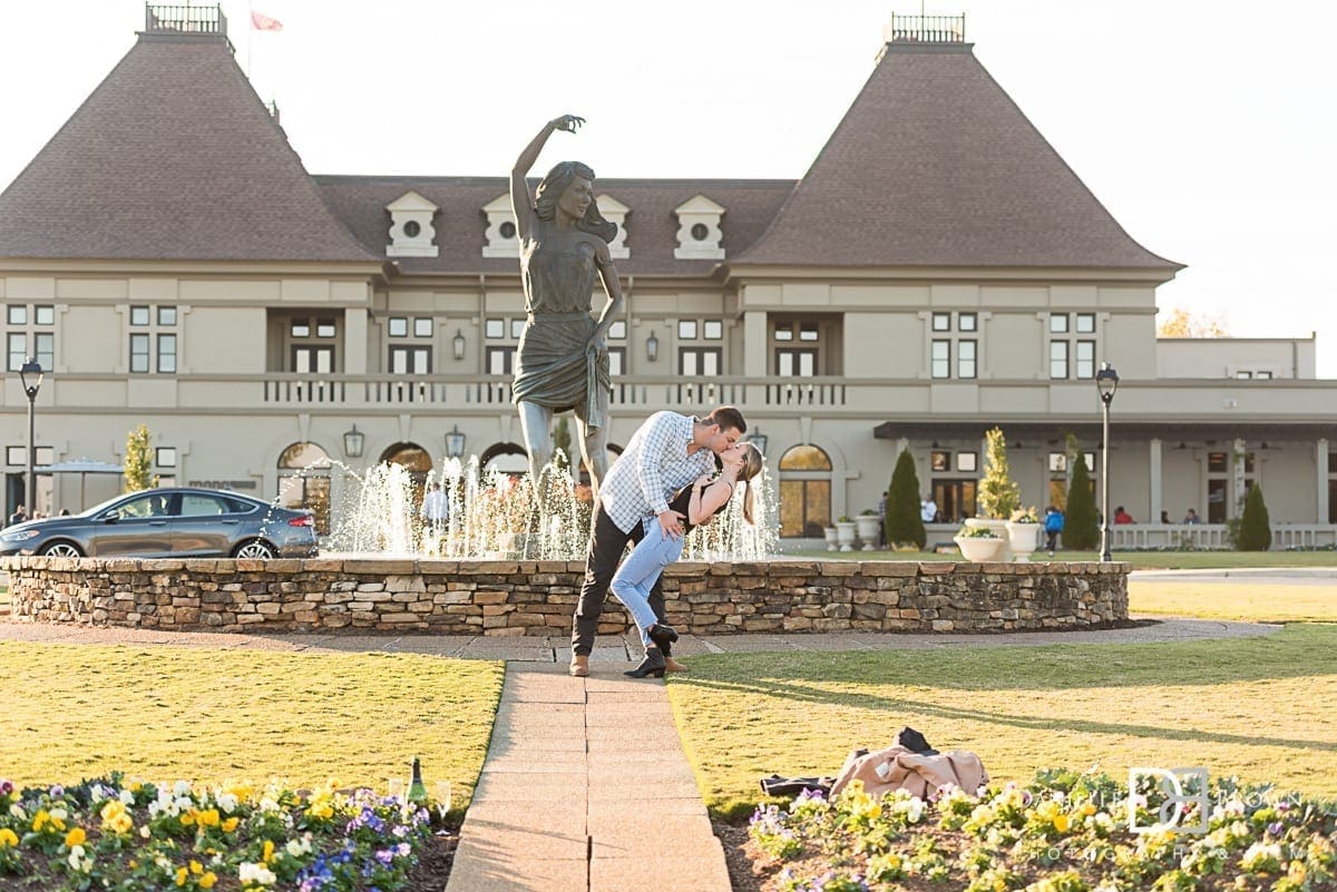 vineyard engagement photos chateau elan