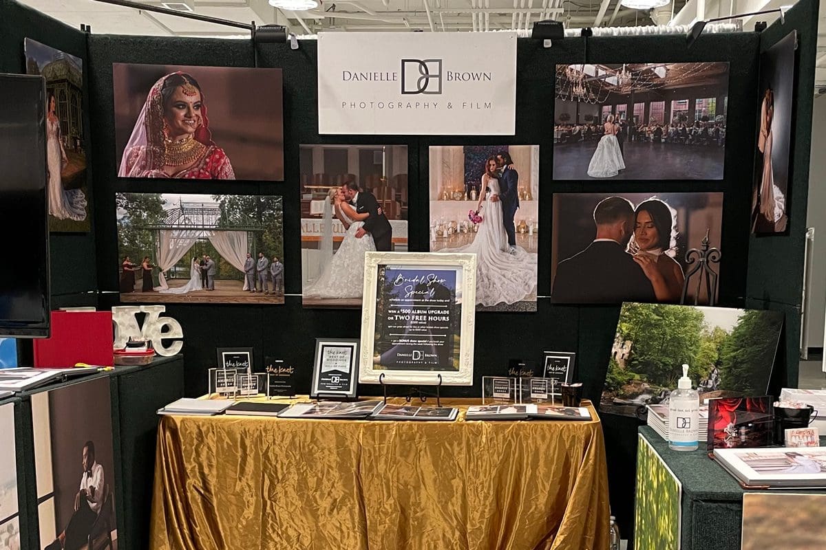 Bridal Booth Display - Danielle Brown Photography