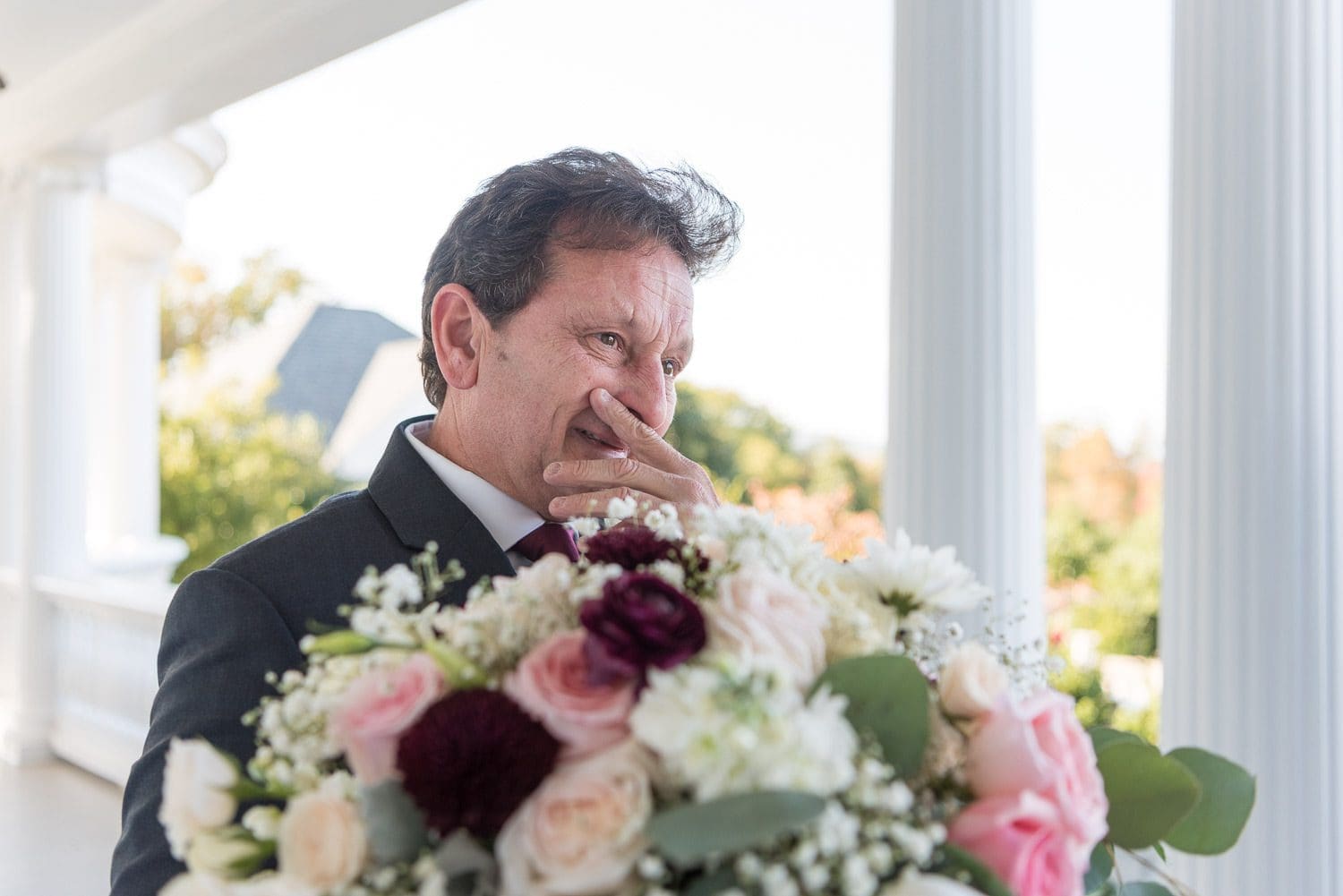 Atlanta Wedding Photographer FAQ - bride's first look with her dad